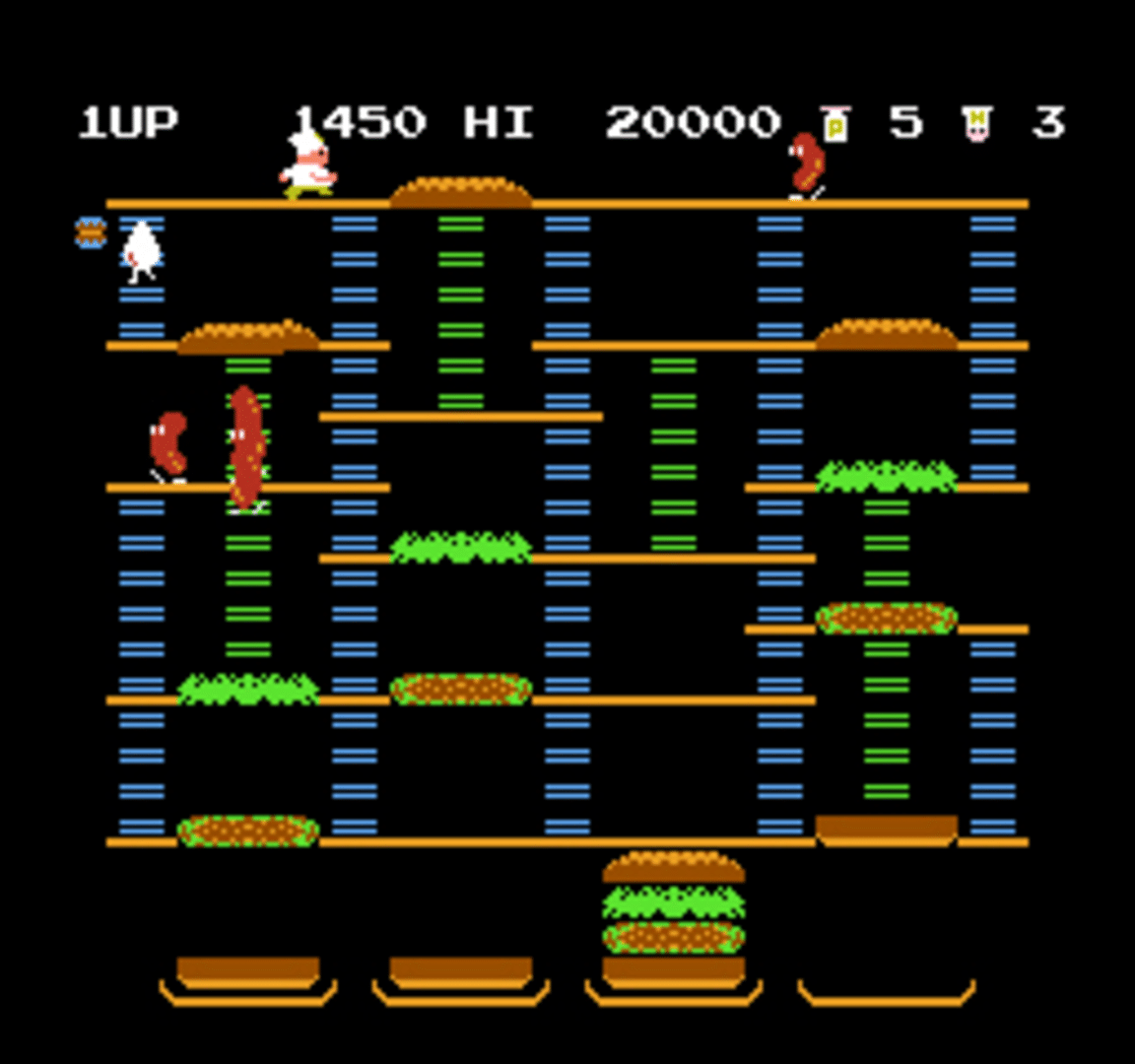 BurgerTime screenshot