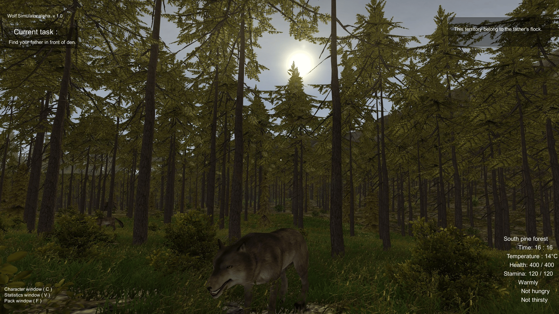 Wolf Simulator screenshot