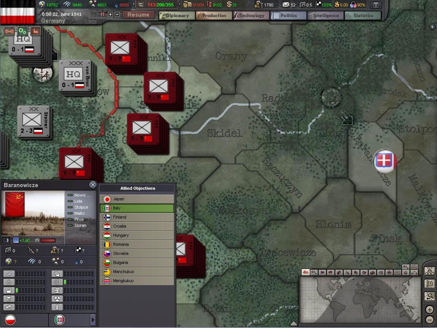 Captura de pantalla - Hearts of Iron III: Semper Fi