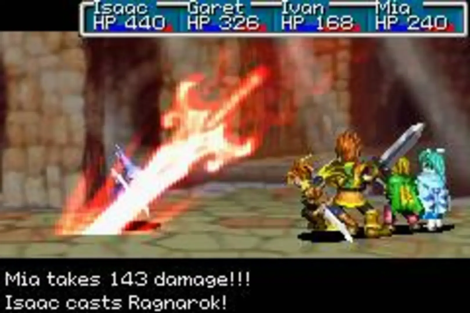 Captura de pantalla - Golden Sun