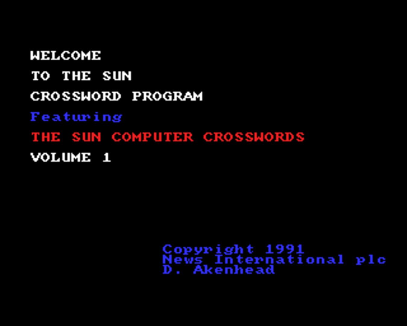 The Sun Crosswords: Volume 1 & 2 (1991)