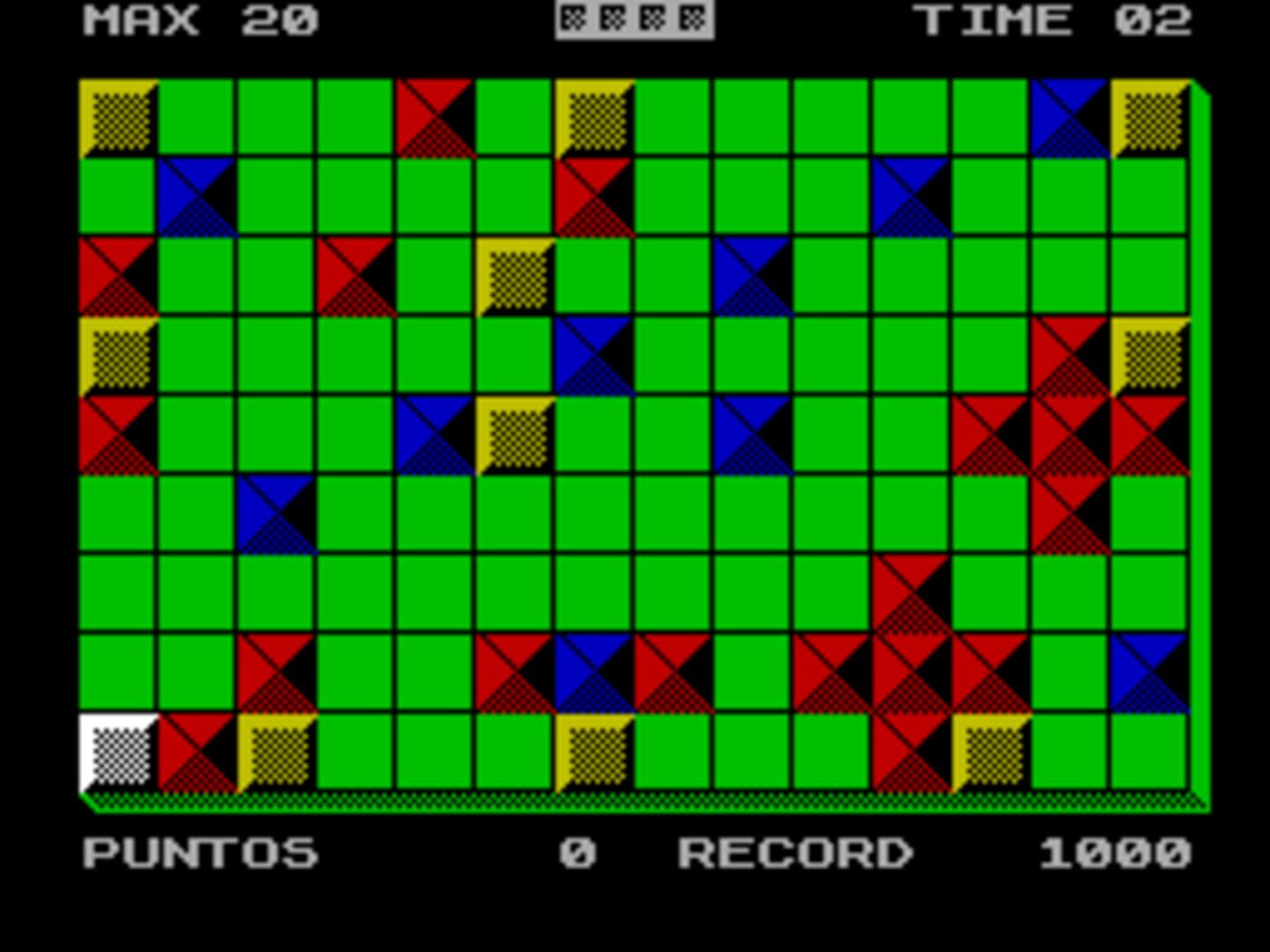 Roms mania. Скользящие блоки. Игра Sliding Blocks. ZX Spectrum next. Игра захват территории цветом.