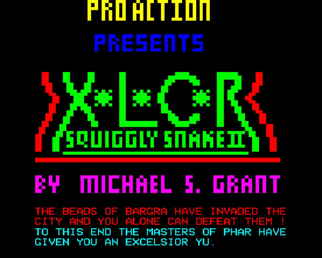 X*L*C*R: Squiggly Snake II (1992)