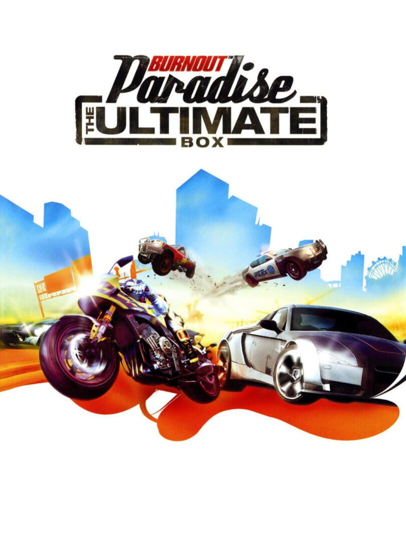 Игра Burnout Paradise: The Ultimate Box (2009). Дата выхода, трейлеры,  системные требования, список переводов, скриншоты, арты, новости, рейтинг,  отзывы, решение проблем (устранение неисправностей), прохождение, steam id,  количество продаж.