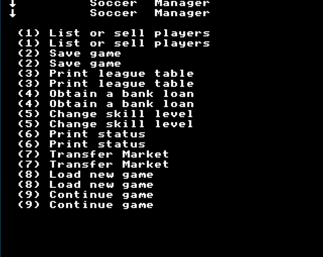 Soccer Manager (1987)