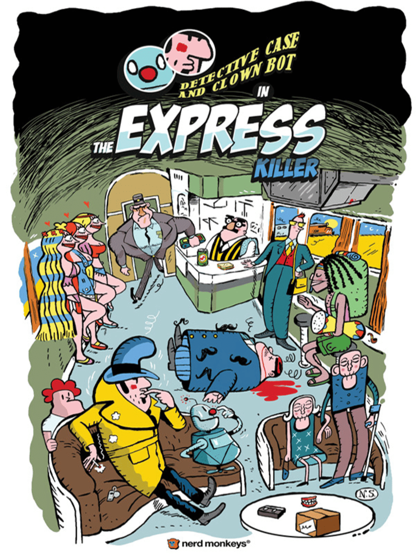 Detective Case and Clown Bot in: The Express Killer Cover