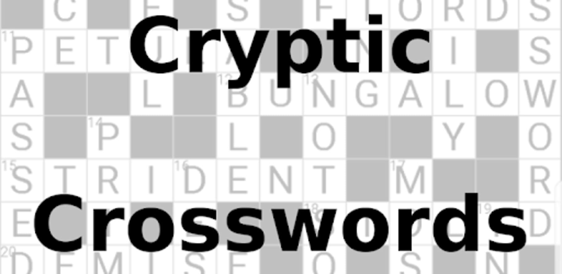 Cryptic Crosswords (2016)