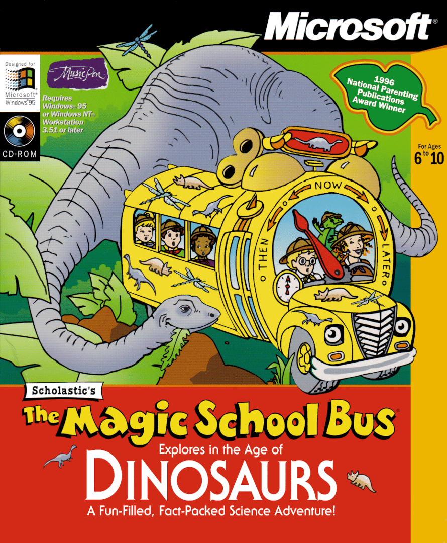 The Magic School Bus Explores in the Age of Dinosaurs Cover