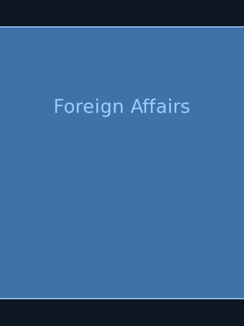 Foreign Affairs (2020)