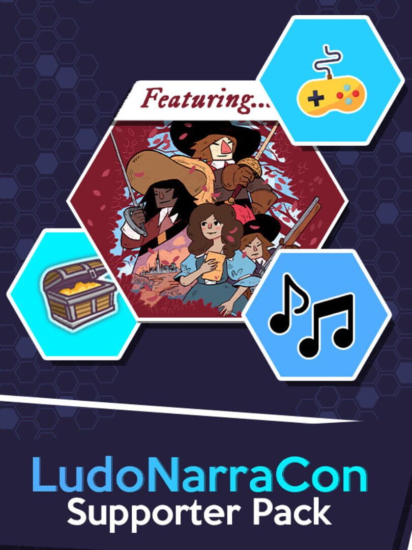 LudoNarraCon Supporter Pack featuring Cyrano (2021)