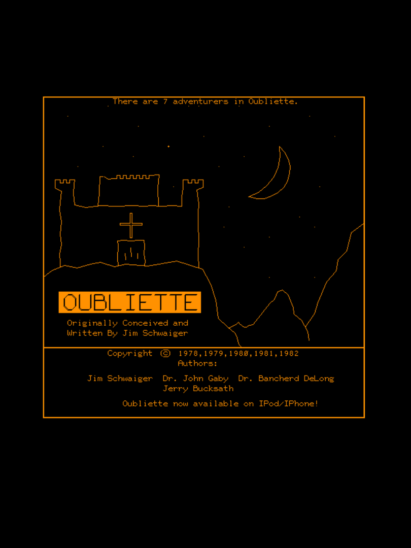 Oubliette Cover