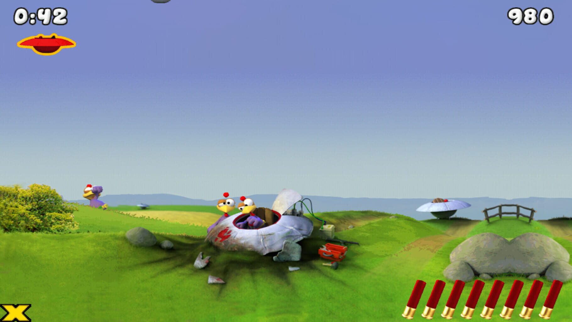 Crazy Chicken: Invasion screenshot