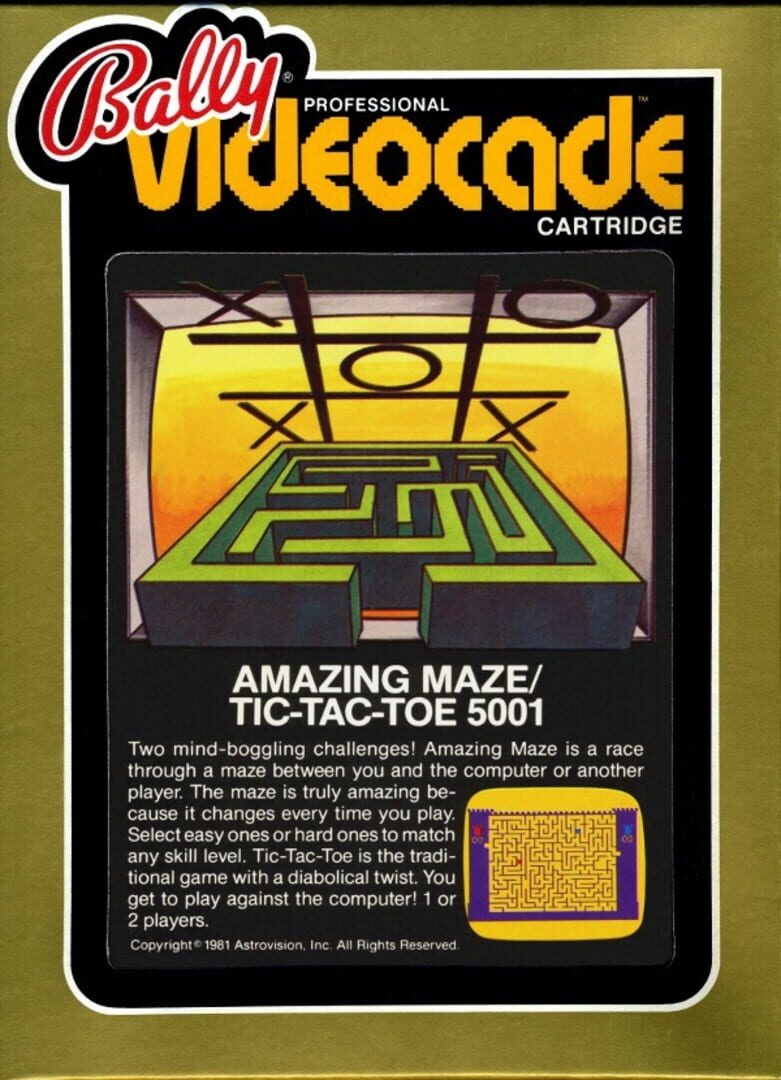 Amazing Maze / Tic-Tac-Toe