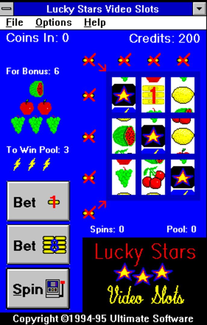 Lucky Stars Video Slots (1995)