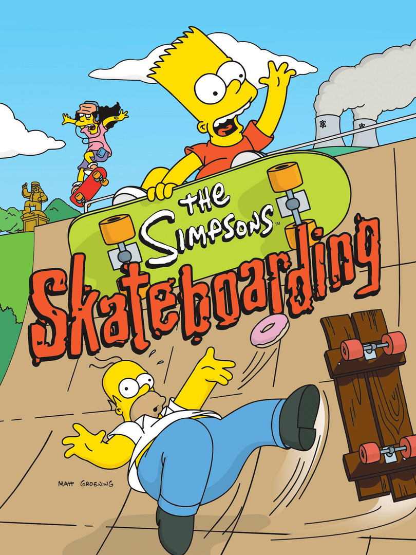 The Simpsons Skateboarding Cover