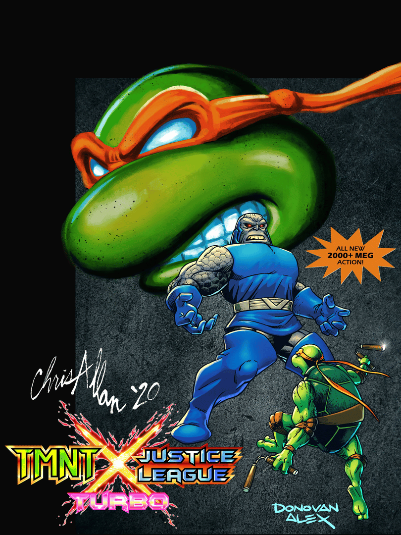 Teenage Mutant Ninja Turtles X Justice League Turbo Cover