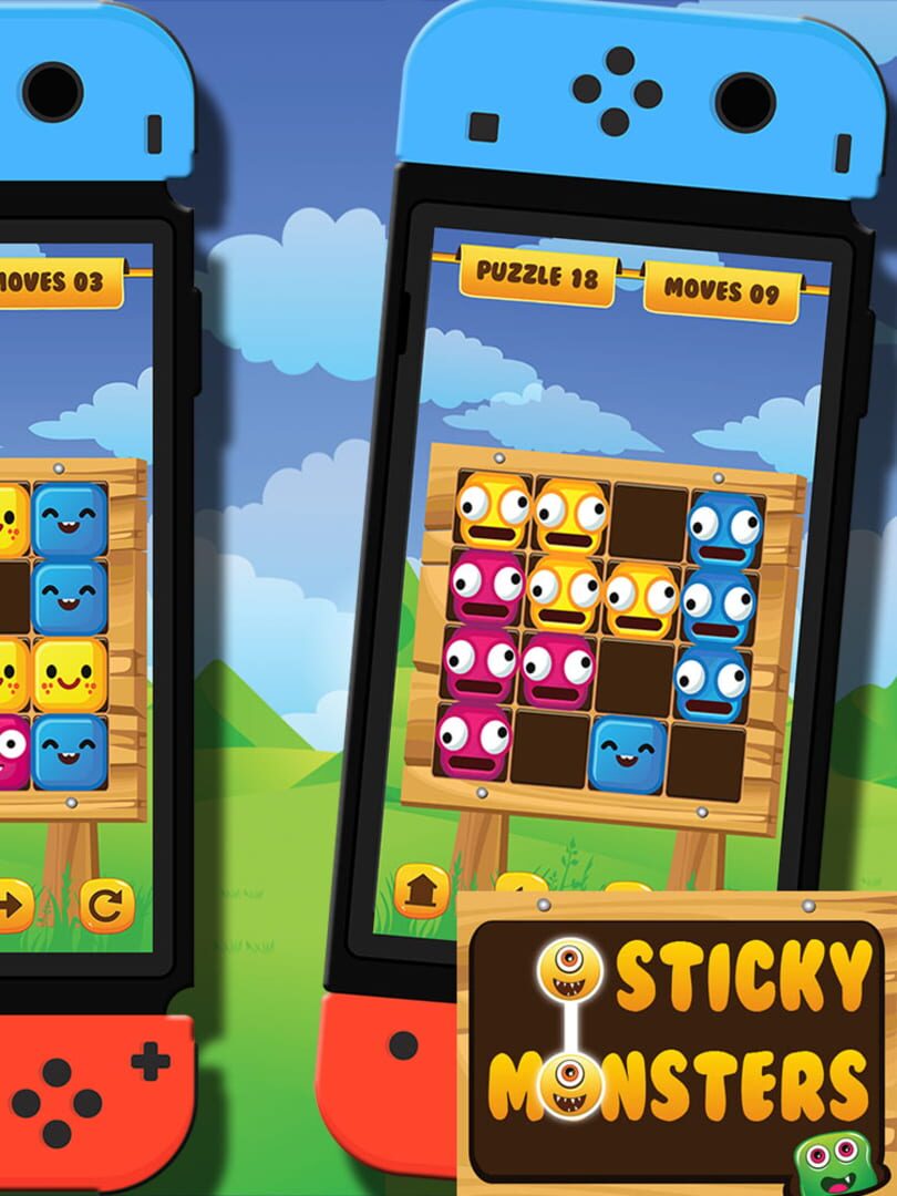 Игра липкие. Sticky Monsters.