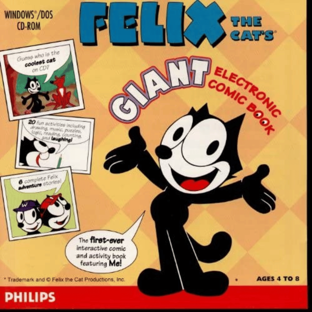 Felix the Cat's Giant Electronic Comic Book Cover