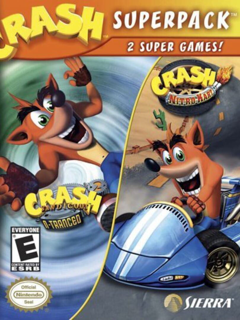 Cover image of Crash Superpack I Crash Bandicoot 2: N-Tranced / Crash Nitro Kart