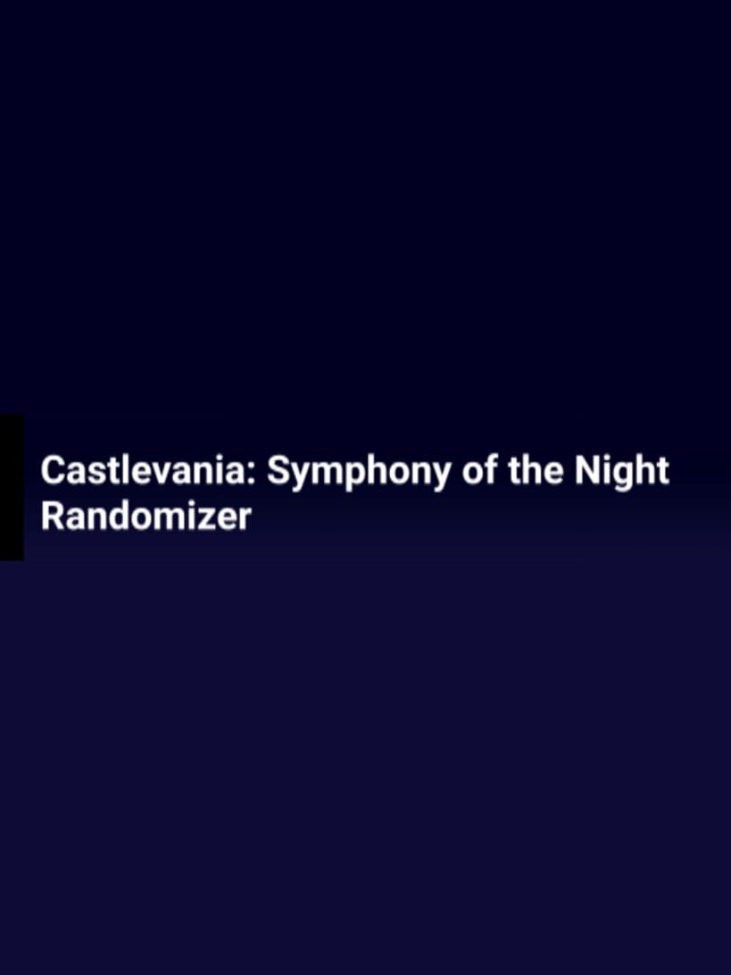 Castlevania: Symphony of the Night Randomizer (2018)