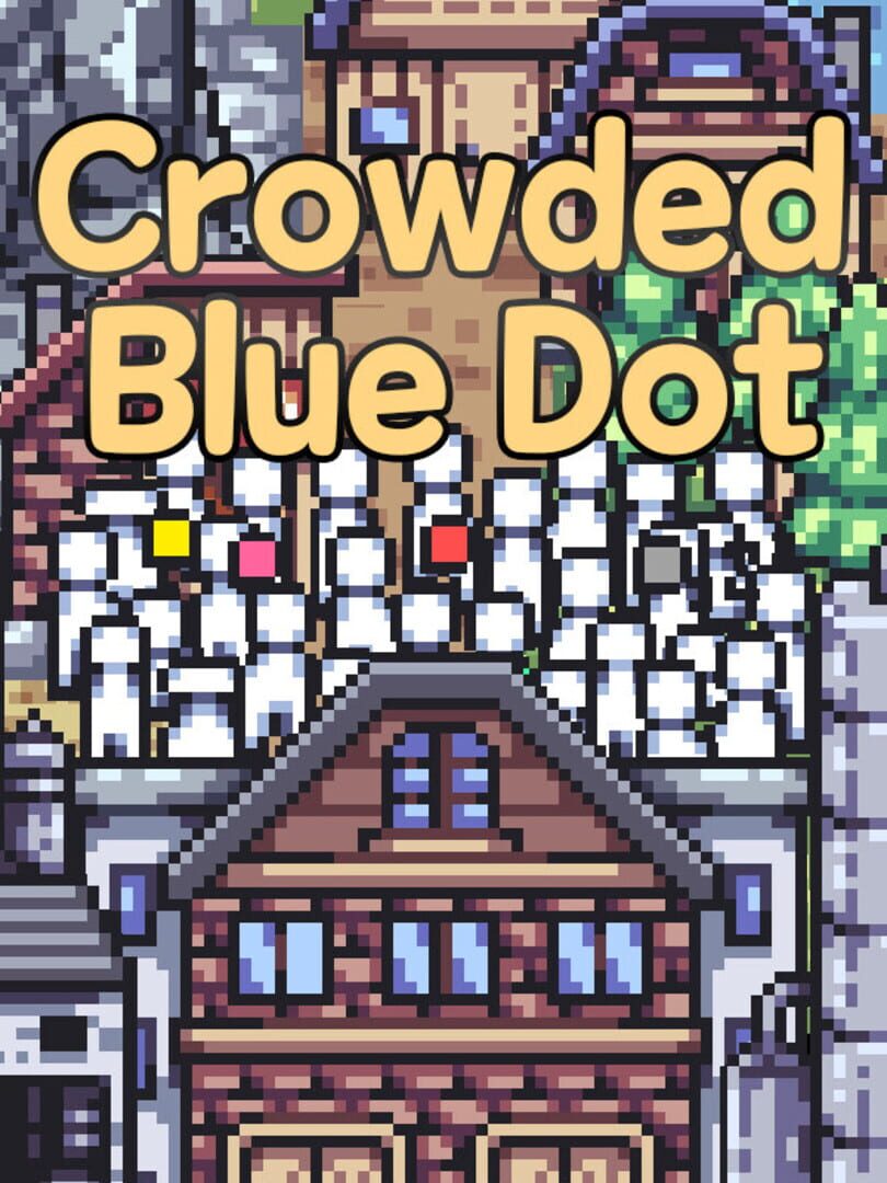 Crowded Blue Dot