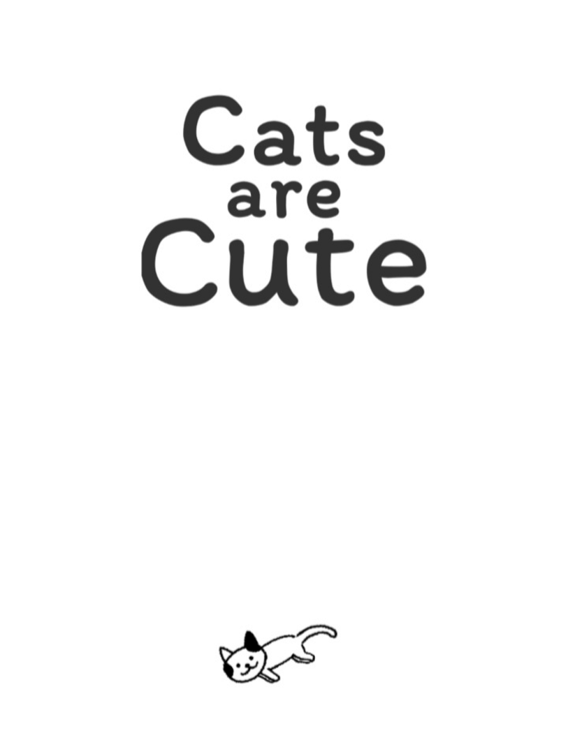 Cats are Cute Cover