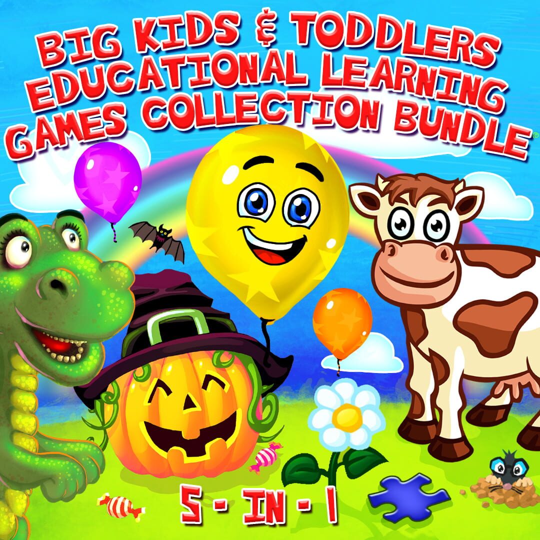 Big Kids & Toddlers Educational Learning Games Collection Bundle 5-in-1 cover art