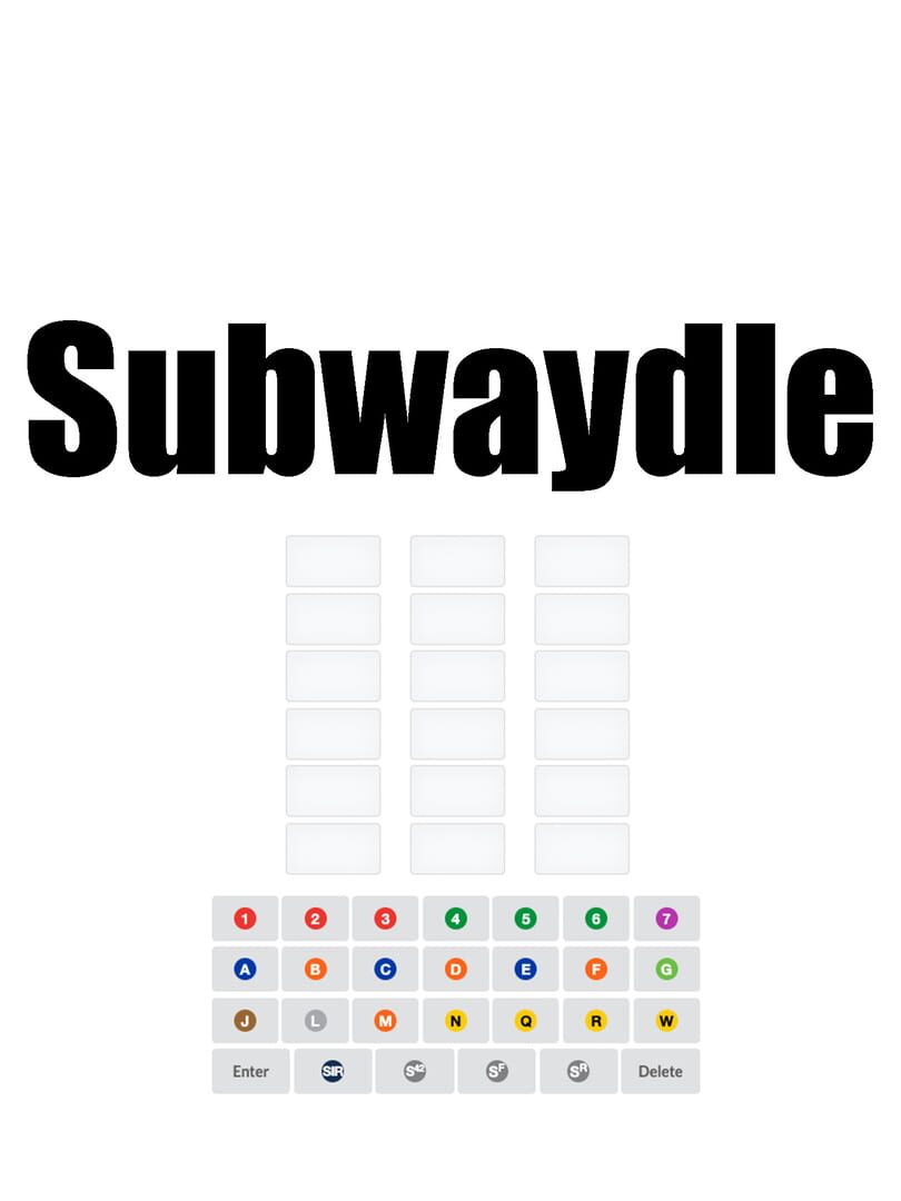 Subwaydle cover art