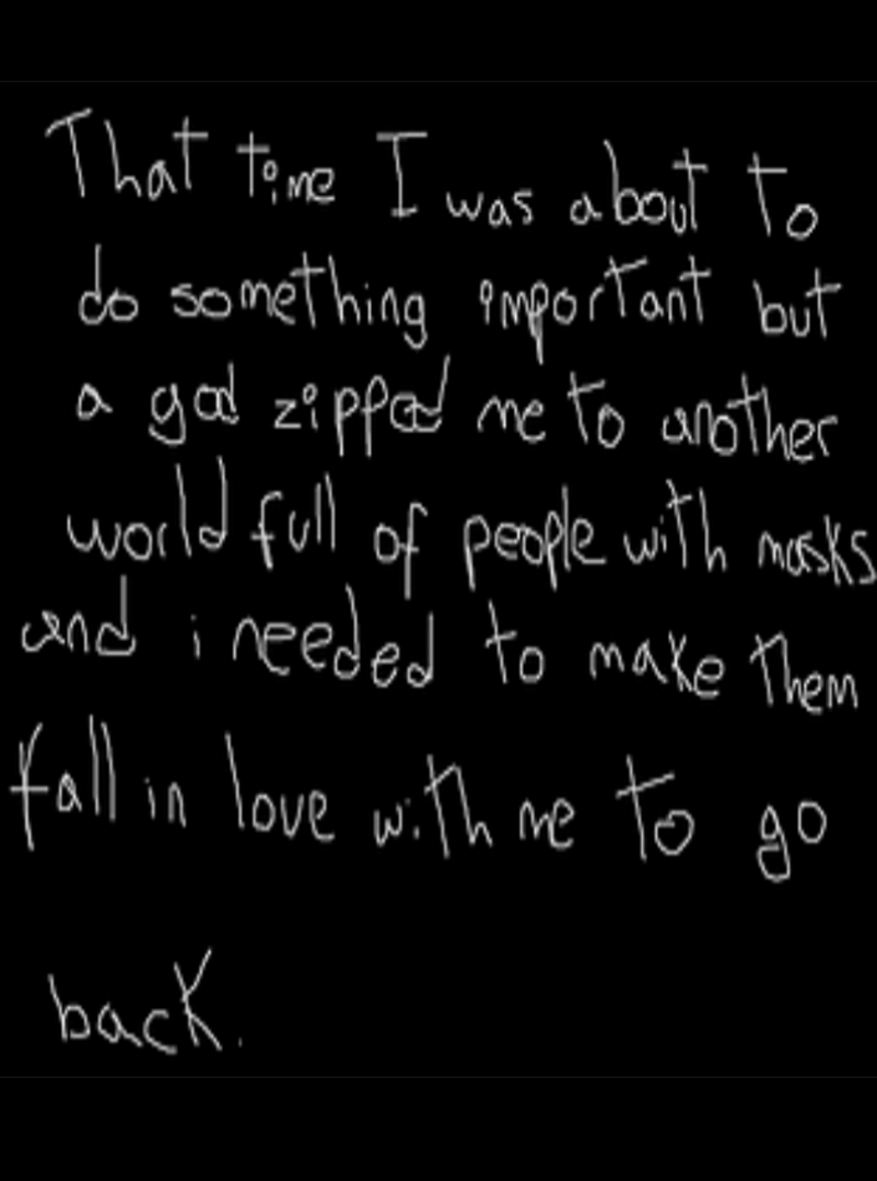 That time I was about to do something important but a god zipped me to another world full of people with masks and I needed to make them fall in love with me to go back Cover