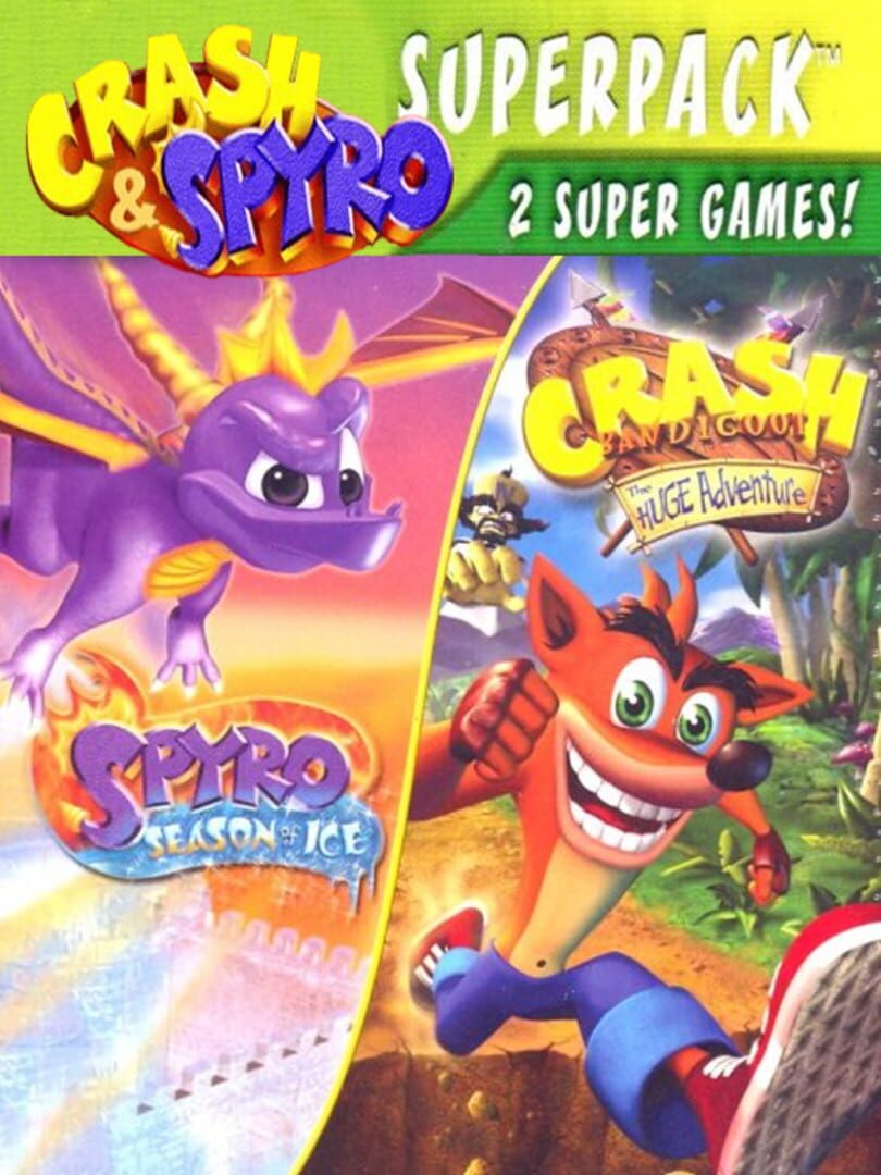 Crash & Spyro Superpack I Crash Bandicoot: The Huge Adventure / Spyro: Season of Ice cover art