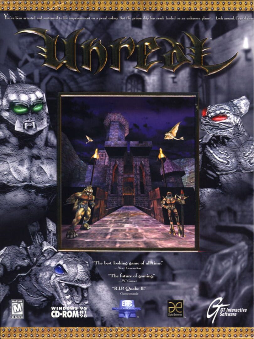 Игра Unreal (1998). Дата выхода, трейлеры, системные требования, список  переводов, скриншоты, арты, новости, рейтинг, отзывы, решение проблем  (устранение неисправностей), прохождение, steam id, количество продаж.