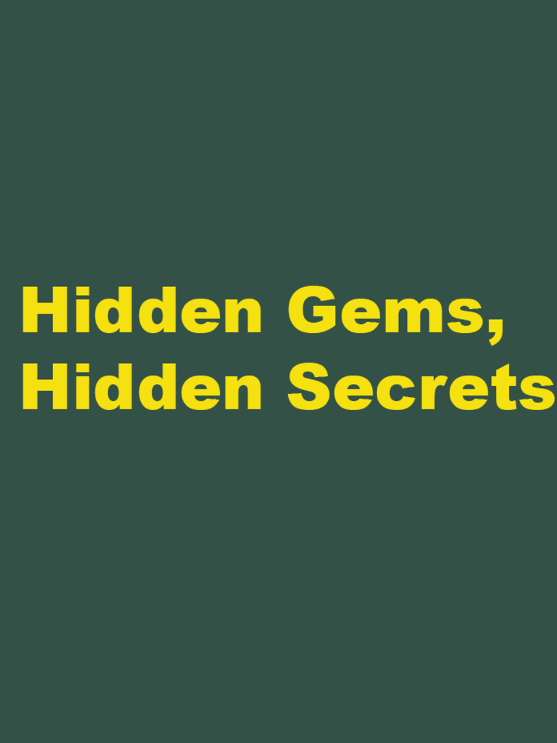 Hidden Gems, Hidden Secrets Cover