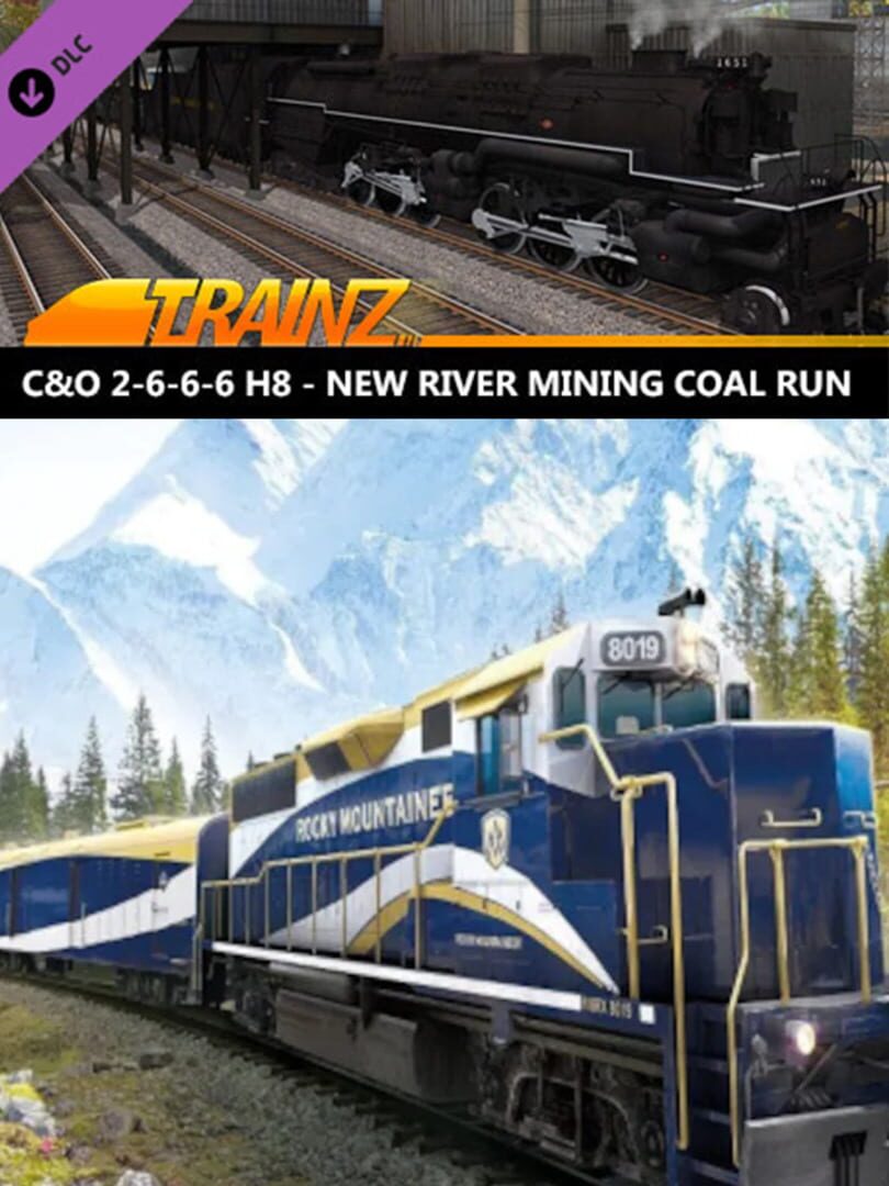 Trainz Railroad Simulator 2019: C&O 2-6-6-6 H8 - New River Mining Coal Run cover art