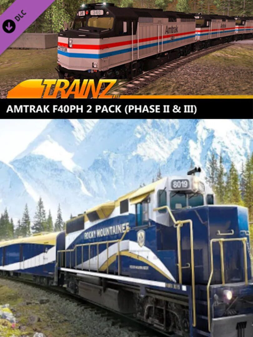 Trainz Railroad Simulator 2019: Amtrak F40PH 2 pack cover art