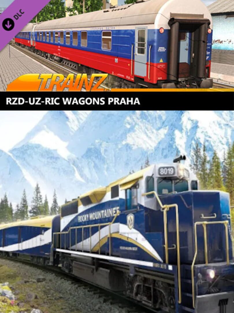 Trainz Railroad Simulator 2019: RZD-UZ-RIC Wagons Praha cover art