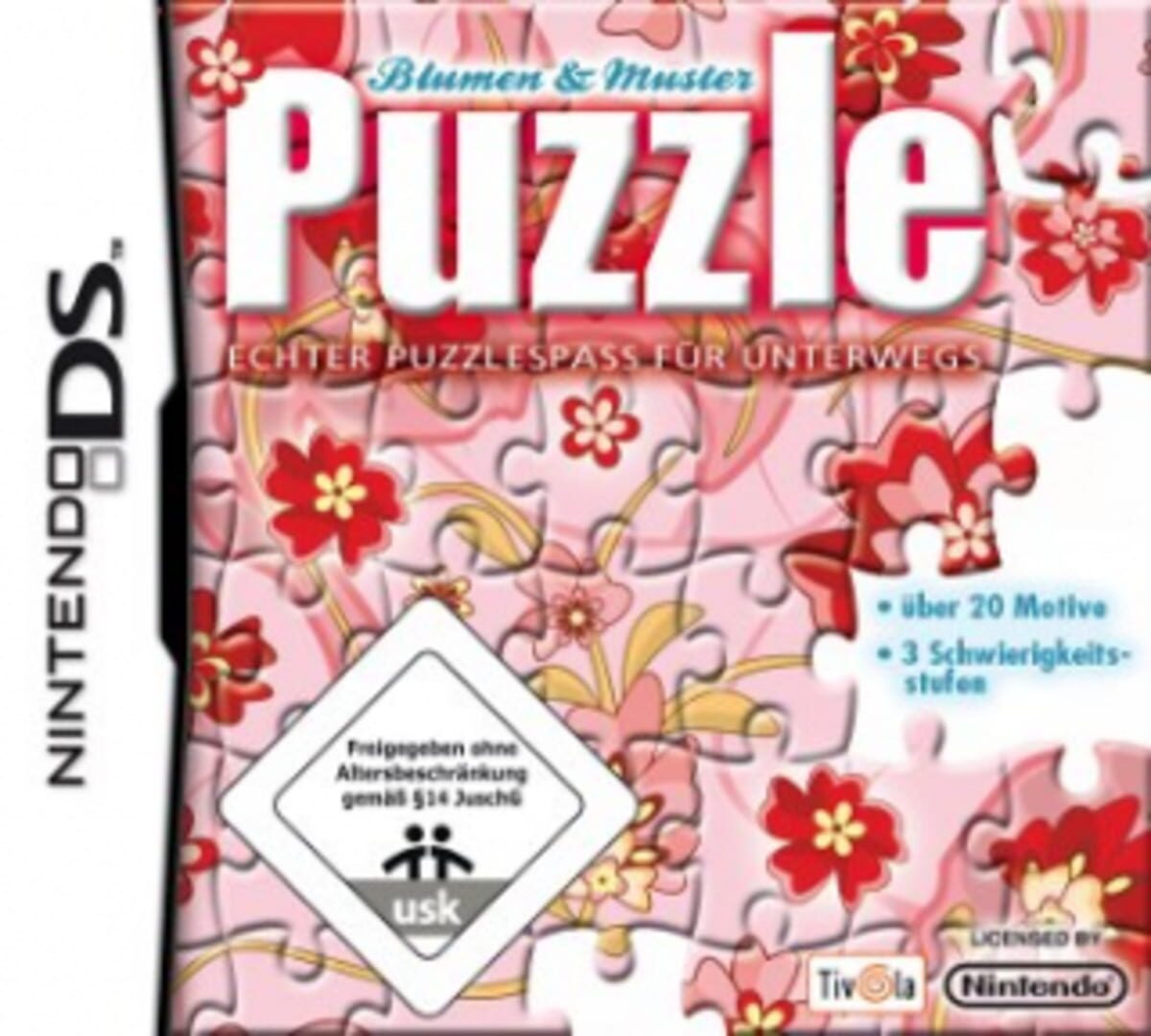 Blumen & Muster Puzzle: Echter Puzzlespass für Unterwegs