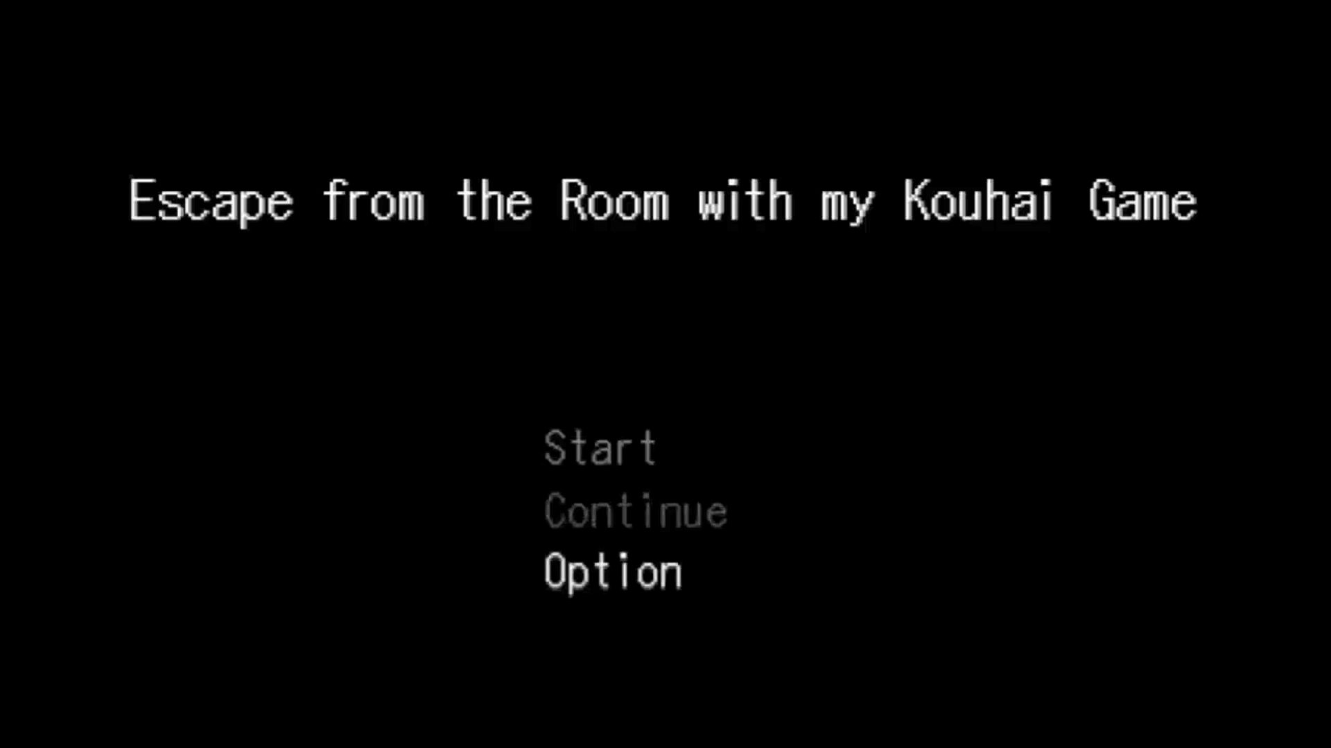 Escape from the Room with my Kouhai Cover
