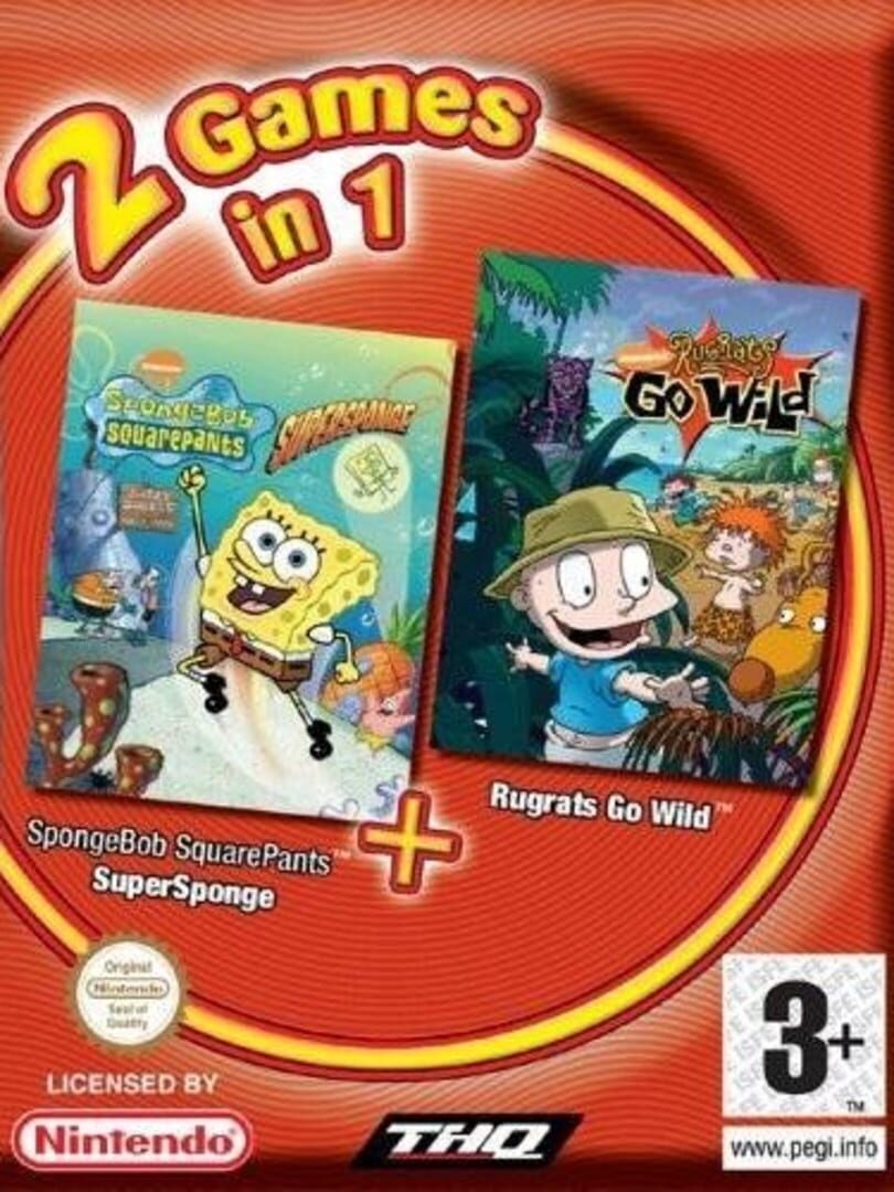 2 Games in 1: SpongeBob SquarePants: SuperSponge + Rugrats Go Wild! cover art