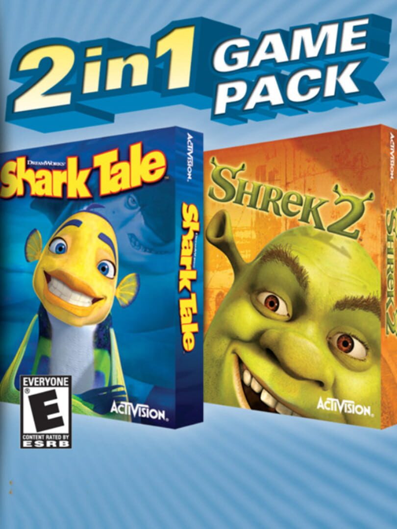 2 in 1 Game Pack: DreamWorks' Shark Tale + Shrek 2 cover art