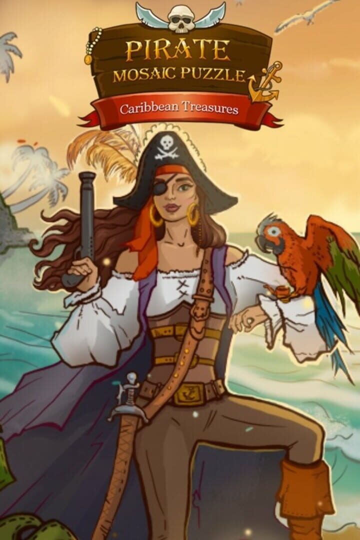 Pirate Mosaic Puzzle: Caribbean Treasures