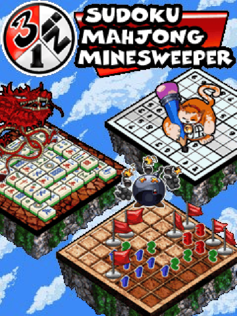 3 In 1: Sudoku, Mahjong, MineSweeper Cover
