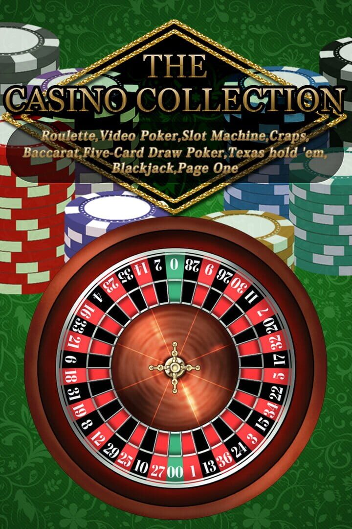 The Casino Collection: Ruleta, Vídeo Póker, Tragaperras, Craps, Baccarat, Five-Card Draw Poker, Texas hold 'em, Blackjack and Page One cover art