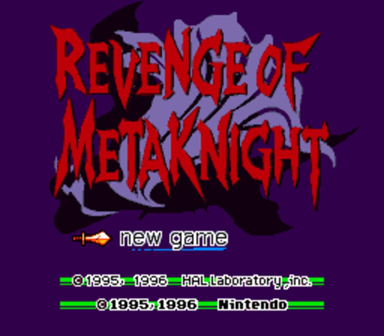 Revenge of Meta Knight (1996)