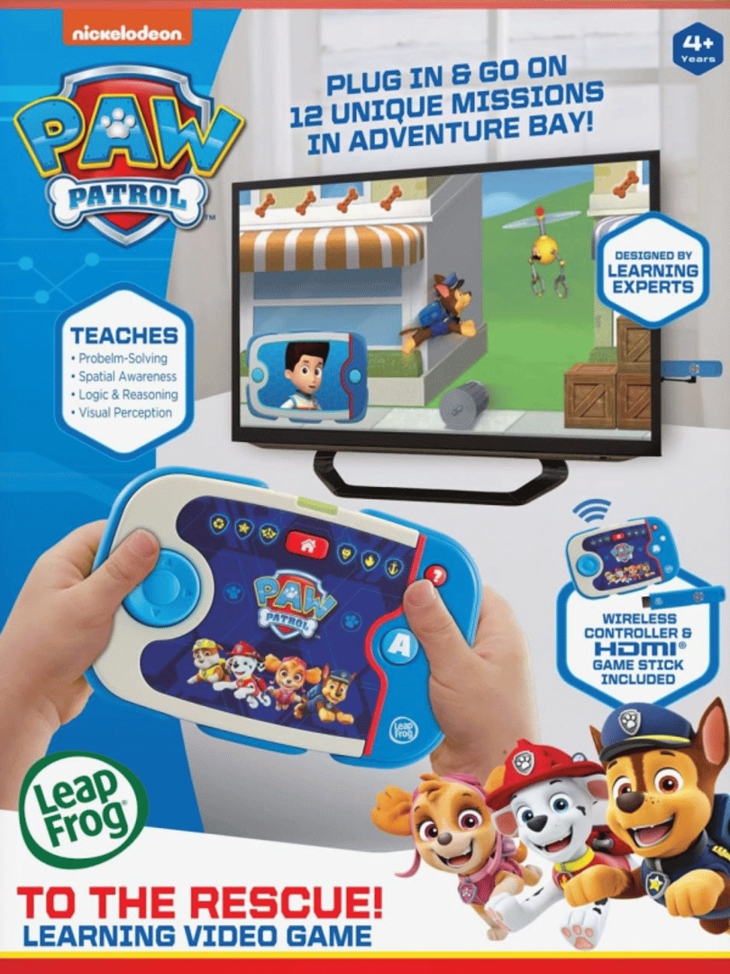 Paw Patrol To The Rescue! Learning Video Game Cover