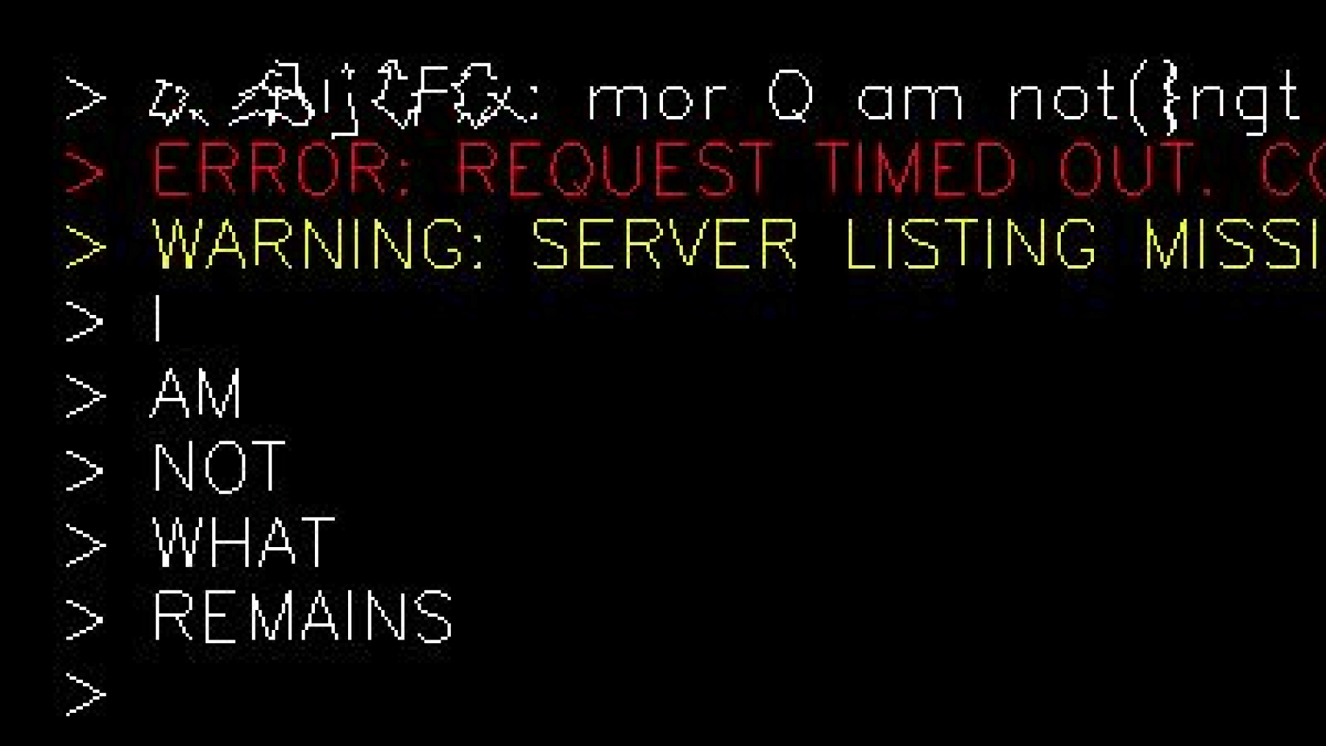 I Am Not What Remains Cover
