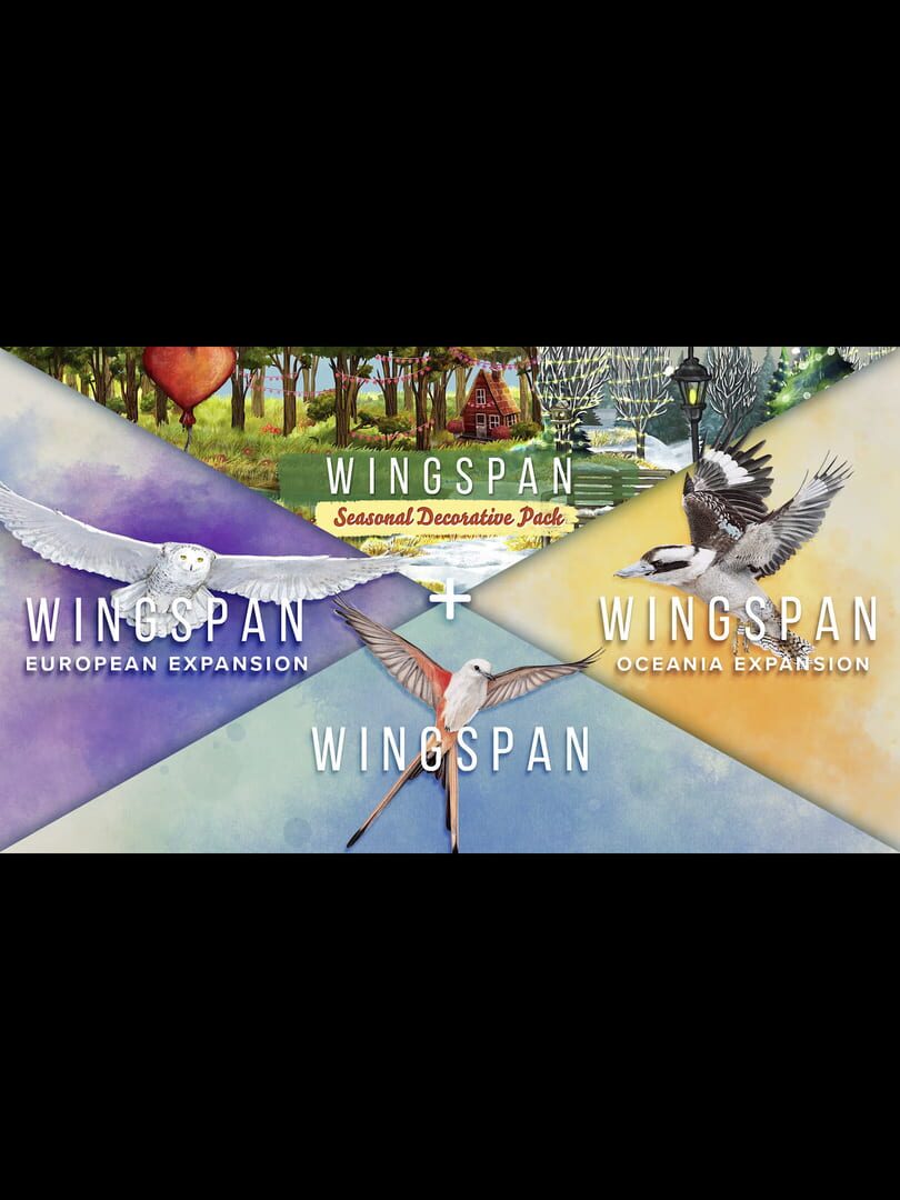 Bundle : Wingspan + European Expansion + Oceania Expansion + Seasonal Decorative Pack
