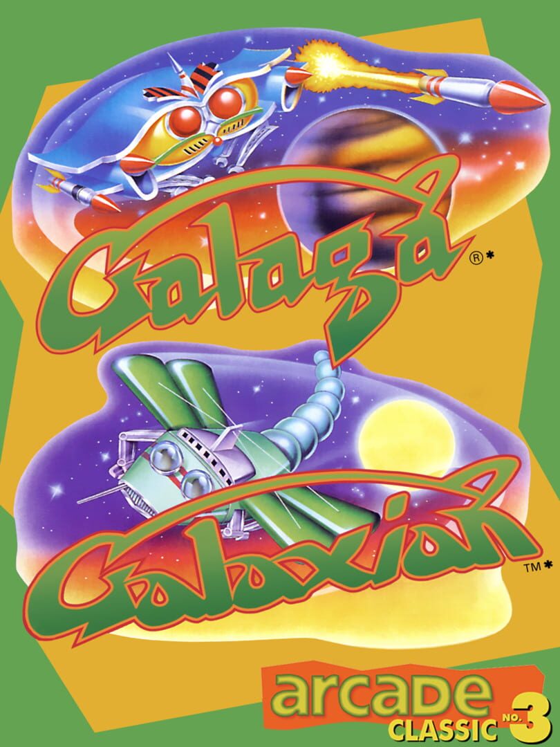 Arcade Classic No. 3: Galaga / Galaxian cover art