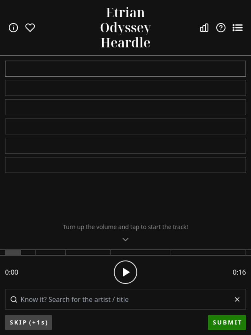 Etrian Odyssey Heardle Cover