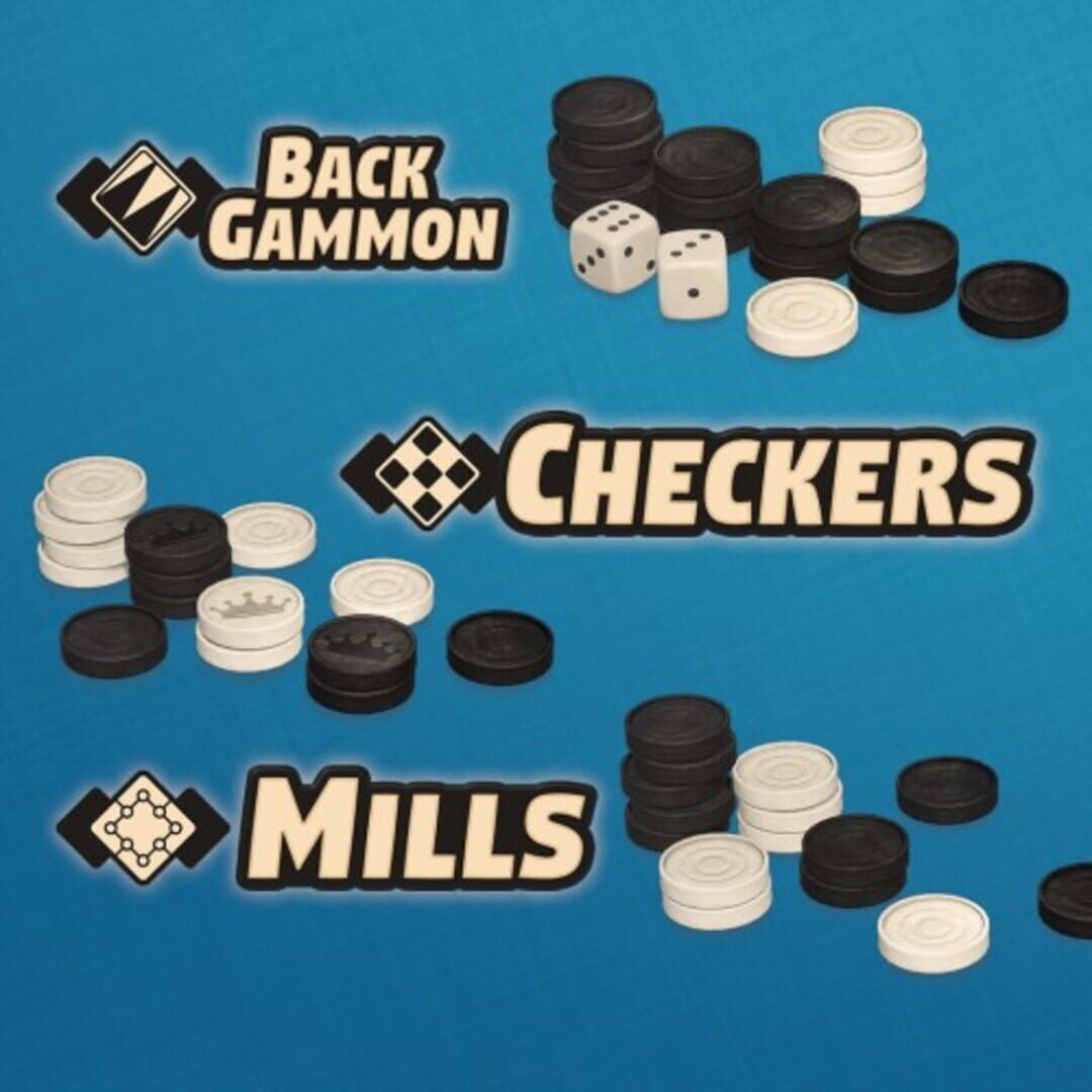 Cover image of 3in1 Game Collection: Backgammon + Checkers + Mills