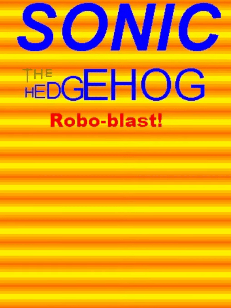 Sonic Robo Blast Cover